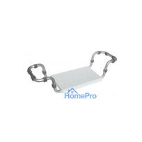 Bath Chair - Adjustable Lightweight PVC Aluminum 120kg Light Grey