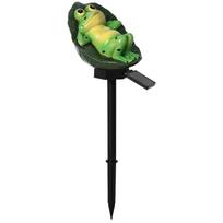 Nauja modeliuojama gyvūnų saulės lempa sodo varlių dervos lempa kraštovaizdžio dekoravimo LED grindų lempa Leisure Frog Style black