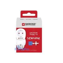 Skross Travel adapter CA EU to DEN - Europe to Denmark White