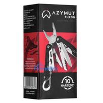 Multitool AZYMUT Turon - 10 tools + carabiner + belt pouch (H-P224108)