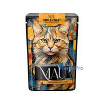 MAU Pate and Fillet Turkey with peanut butter - wet cat food - 85g