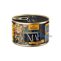 MAU Pate and Fillet Turkey with peanut butter - wet cat food - 185g