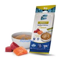 FARMINA N&D Ocean Cat Cream with Salmon & Tuna adult box - cat treat for adult cats - 4x15g