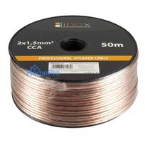 Libox Speaker cable 2x1.50mm LB0008-50 audio cable 50 m Transparent