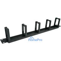 Cable Management - Alantec PK048 1U 19' Organizer with 5 Holders Black