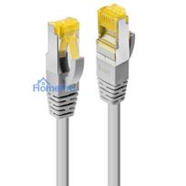 Network Cable - LINDY RJ45 S / FTP LSZH Network Cable, Cat.6A Connector, Cat.7 Raw, 1 m, Grey
