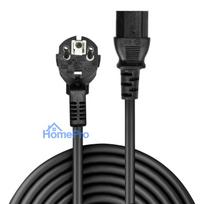 Power Cord - LINDY Schuko Plug to C13, 3m, 10A / 250V, PVC, Copper, Black