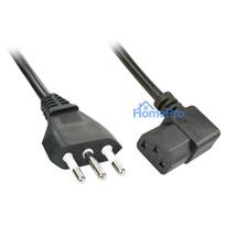 Power Cable - LINDY IT to C13 Angled Power Cable, 2 m, Black