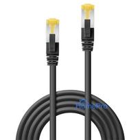 Tinklo Kabelis - LINDY RJ-45 S / FTP LSZH Tinklo Kabelis, Cat.6A Jungtis, Cat.7 Raw, 1 m, Juodas, 10 vnt.