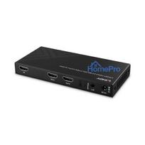 HDMI Splitter - LINDY 2 Port HDMI Splitter 8K60, 48G, With Audio Extraction and Reduction, Black
