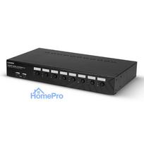 KVM Switch - LINDY 8 Port DisplayPort 1.2, USB 2.0 and Audio KVM Switch, Black