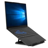 Laptop Stand - Lindy Foldable Adjustable Laptop Riser 90-113 mm Black and Silver