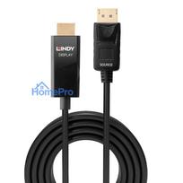 Adapter - LINDY DisplayPort to HDMI 4K60Hz Adapter, Maximum Resolution 4096x2160@60Hz, 1 m, Black