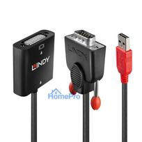 Adapter - LINDY VGA to DVI-D Converter, 1920x1200@60Hz, USB Power