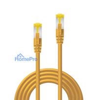 Network Cable - LINDY RJ45 S/FTP LSZH Network Cable, Cat.6A Plug, Cat.7 Raw Cable, 15 m, Yellow