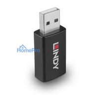 USB Adapter - LINDY USB 2.0 Type A to A Data Blocker, M / F, Black