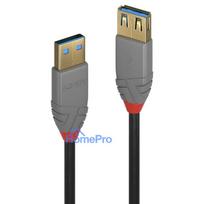 USB cable - LINDY Anthra Line USB 3.2 Type A Extension Cable, 5Gbps, 0.5 m, Black