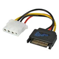 Power Cable - LINDY SATA Power Cable to LP4, 15 Pin to LP4, 0.15 m