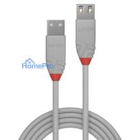 USB Extension Cable - LINDY Anthra Line USB 2.0 Type A Extension Cable, M / F, 0.2 m, Grey
