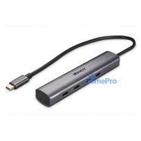 USB Hub - Lindy 4 Port USB 3.2 Gen 2 Type C Hub, 10Gbps, Dark Gray