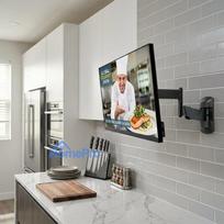 Screen Mounting - Lindy Adjustable Single Screen Wall Mount 10-26 Inch 20Kg Black