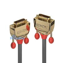 Video Cable - LINDY Gold Line DVI-D Dual Link Cable, M / M, 3 m, Grey