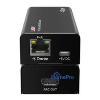 Audio Decoder - Lindy 2ch Dante to HDMI ARC Decoder, 96kHz, RJ45 Input, HDMI Output, Black