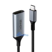 Adapter - LINDY USB Type C to DisplayPort 8K60 Converter, 32.4Gbps, Black