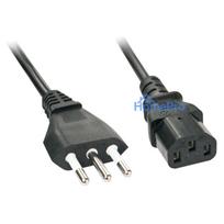 Power Cord - LINDY Power Cord Italian Connector to C13, 0.7 m, Black