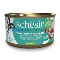 SCHESIR in jelly Tuna with sea bream - wet cat food - 85 g