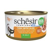 SCHESIR Complements Tuna with aloe in jelly- wet cat food - 70g
