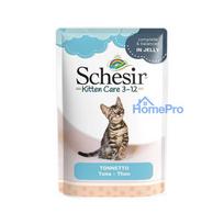 SCHESIR Tuna in jelly - wet food for kittens - 85g