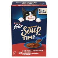 PURINA Felix Original Soup Time Box Beef, lamb, chcken - wet cat food - 6x48g