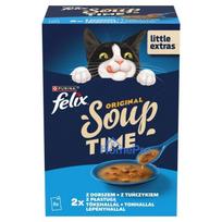 PURINA Felix Original Soup Time Box Fish - wet cat food - 6x48g