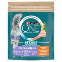 PURINA One Bifensis Coat & Hairball Rich in chicken - dry cat food - 750g