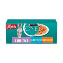 PURINA One Sensitive Box - wet cat food - 60x85g