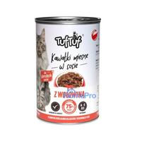 TUF TUF Pieces of meat in sauce with beef - wet cat food - 415g