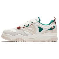 Anta Sea Salt Bread Shoes Versatile Thick Sole Trendy Height Increasing Low Top Skate Shoes Men Sneakers White Gray Green 912348005-5 44 white