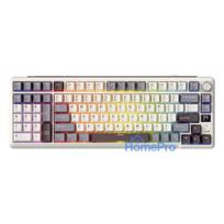 ROYAL KLUDGE L98 Sandalwood Brown, Cream Switch, US