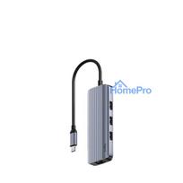 Cudy UH606 laptop dock / port replicator Wired USB 3.2 Gen 1 (3.1 Gen 1) Type-C Grey, Silver