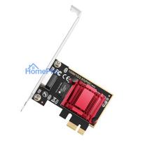 Cudy PE25 NetPro 2.5G Ethernet PCIe Adapter Realtek Chipset VLAN Jumbo Frame Flow Control Black