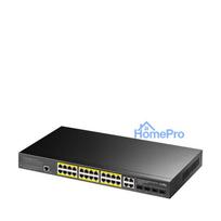 24-port switch CUDY GS2028PS4-300W (Managed, PoE)