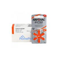Rayovac Extra Advanced 13 hearing aid batteries 60 pcs.