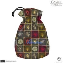 Board Game Accessory - Game of Thrones Heraldry Pattern Dice Bag 23x12cm