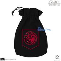Board Game Accessory - Game of Thrones Targaryen Dice Bag 23x12cm Black