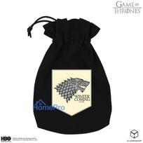 Board Game Accessory - Game of Thrones Stark Dice Bag Cotton Black