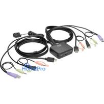 Eaton 2-portu USB / HD Cable KVM Switch with audio / video