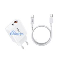 Charger Remax RP-U120 20W USB-C / USB-A + USB-C to USB-C cable 1.0m white