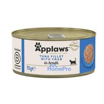 APPLAWS Tuna fillet with crab in broth - wet cat food - 70g
