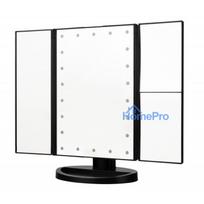 Makeup Mirror - Humanas HS-ML04 LED Lighting, Adjustable Brightness, USB Powered - Black